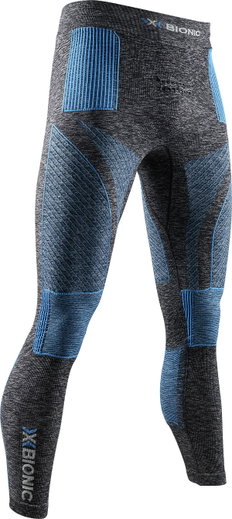 X-Bionic Funktionshose Energy Accumulator 4.0 Melange Pant Lang (Wintersport) grau/blau Herren